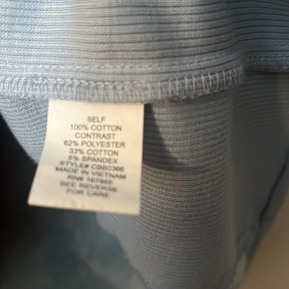 Ny collection denim Tie die top size M faded feminine metal buttons - Picture 6 of 6